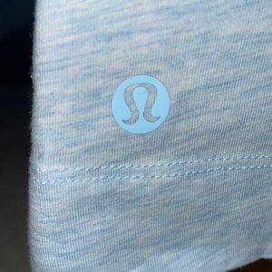 Lululemon short sleeve light blue tee shirt